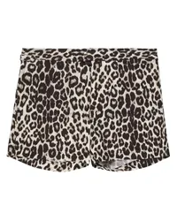 Tom Ford Badeshorts mit Leoparden-Print Braun