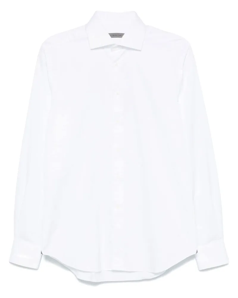 Corneliani Klassisches Twill-Hemd - Weiß Weiß