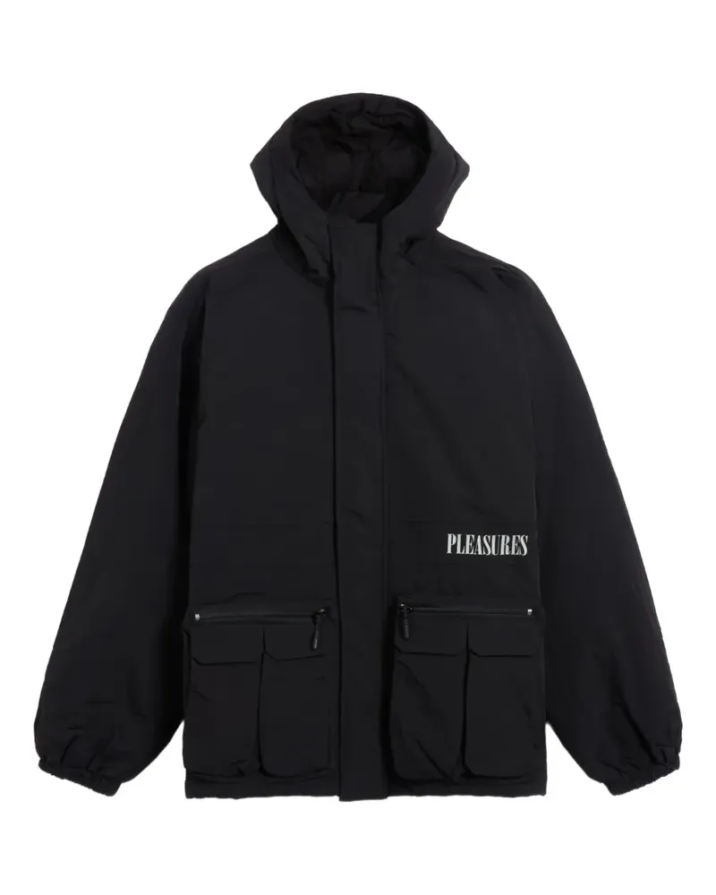 PLEASURES Run Kapuzenjacke - Schwarz Schwarz