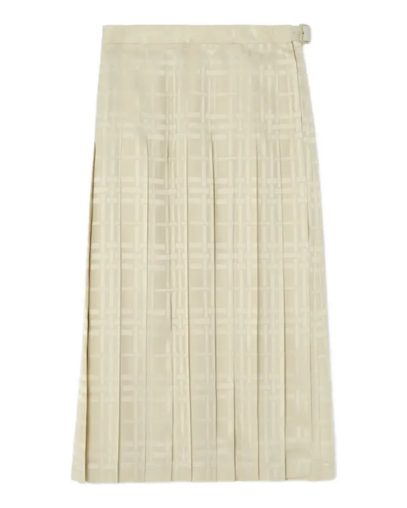 Burberry Midirock mit Falten - Nude Nude