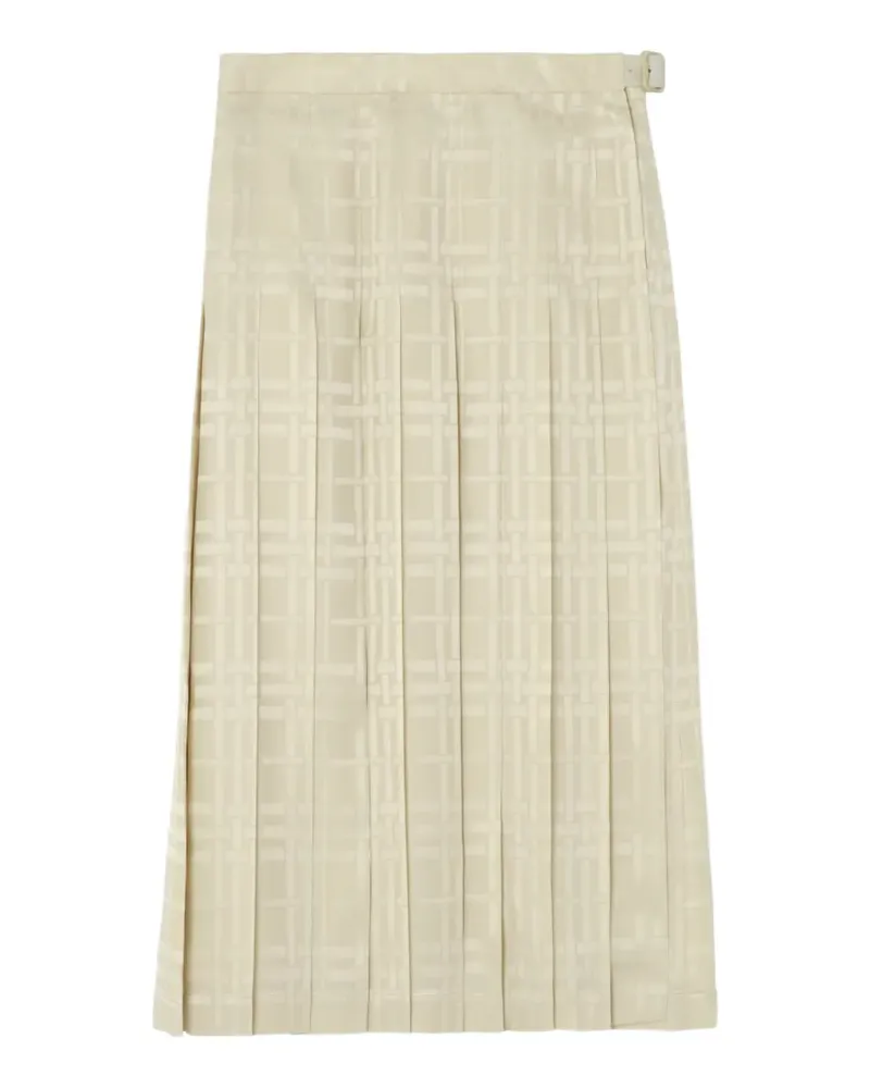 Burberry Midirock mit Falten - Nude Nude