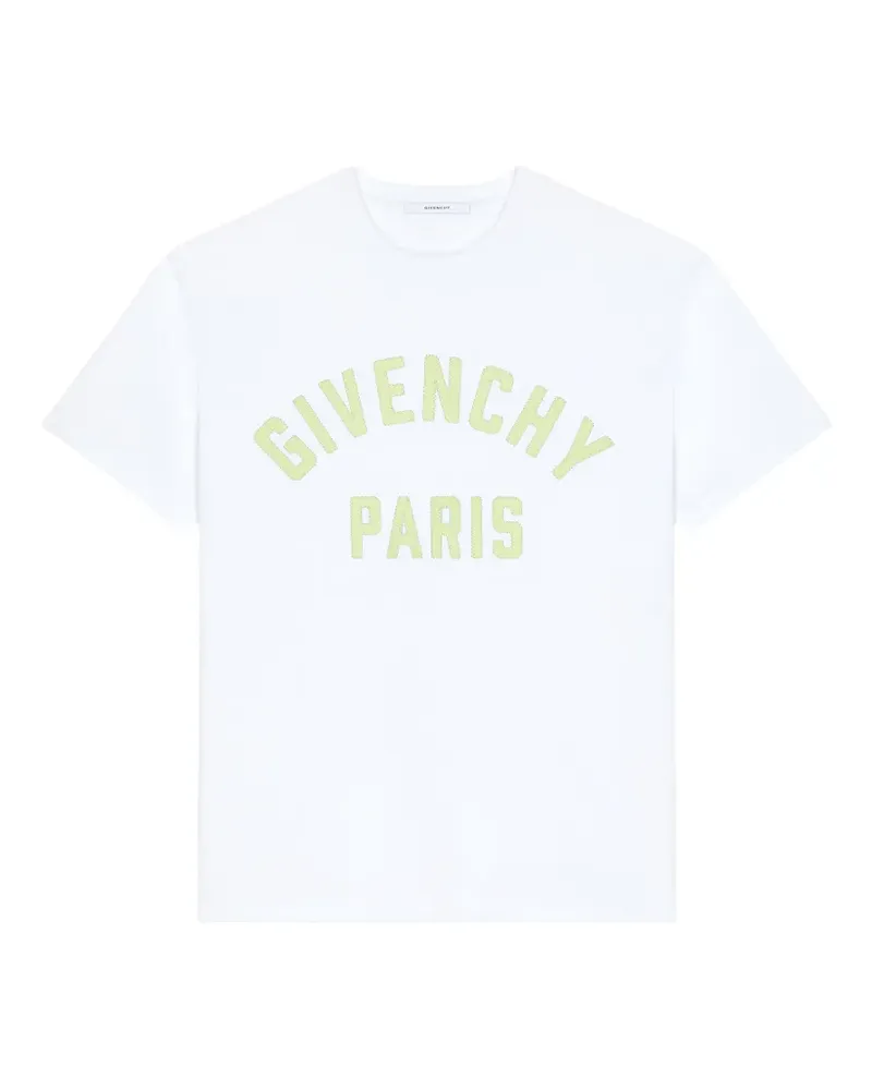 Givenchy T-Shirt mit  Paris-Stickerei - Weiß Weiß