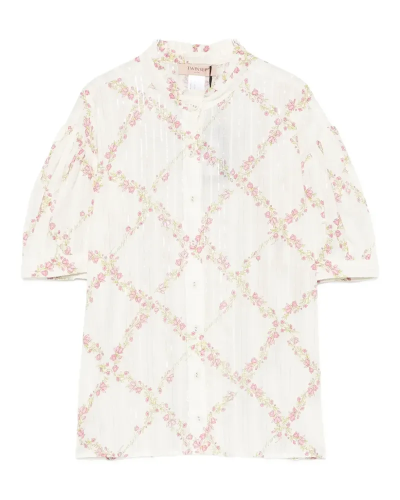 Twin-Set floral print shirt - Weiß Weiß