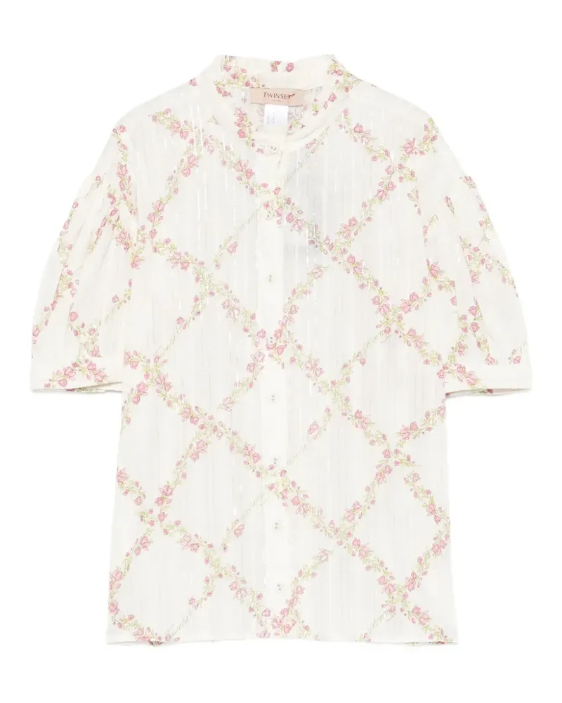 Twin-Set floral print shirt - Weiß Weiß