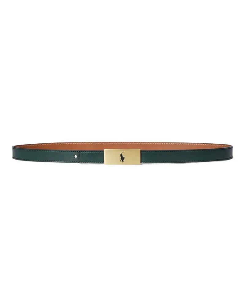 Ralph Lauren logo-plaque belt - Braun Braun