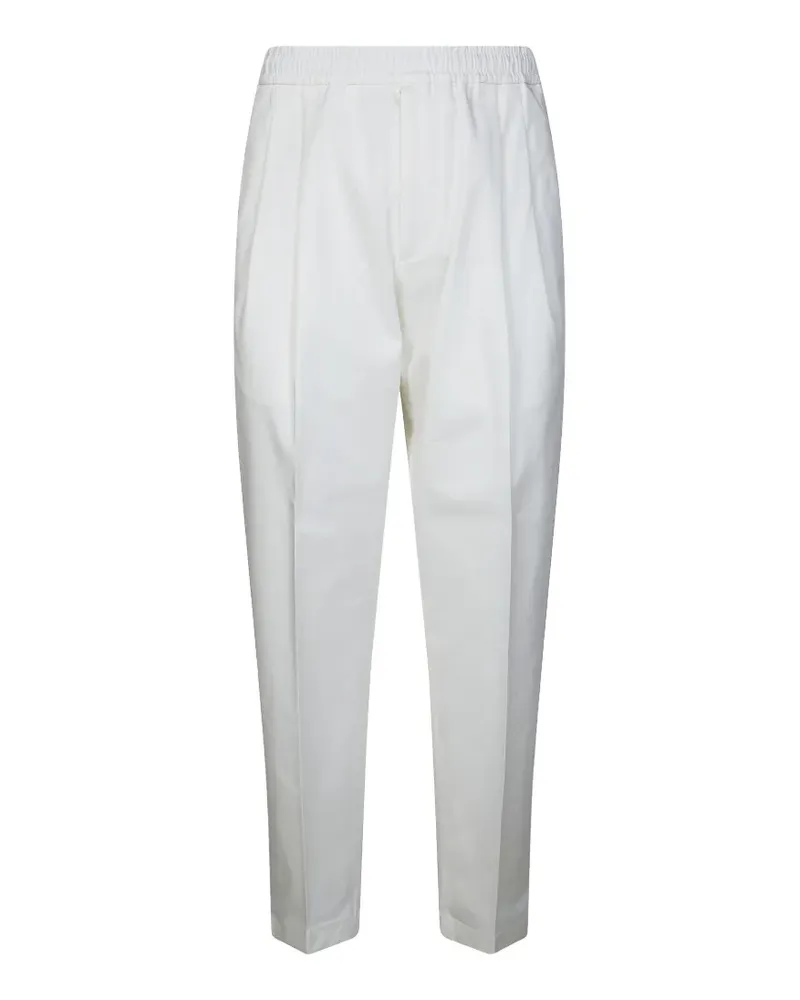 Be Able double-pleat elasticated-waistband trousers - Weiß Weiß