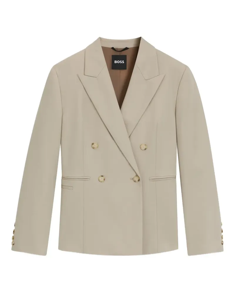 HUGO BOSS Doppelreihiges Sakko - Nude Nude