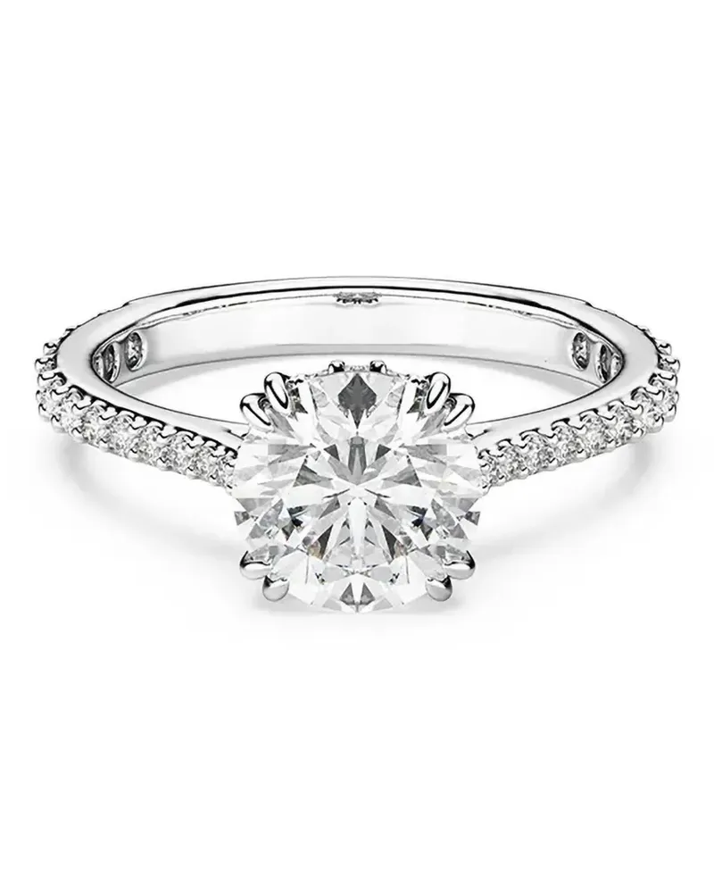 Swarovski Stilla crystal-embellished cocktail ring - Silber Silber