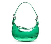 Metallic-Handtasche - Grün
