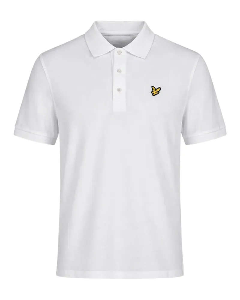 Lyle & Scott logo-embroidered polo shirt - Weiß Weiß