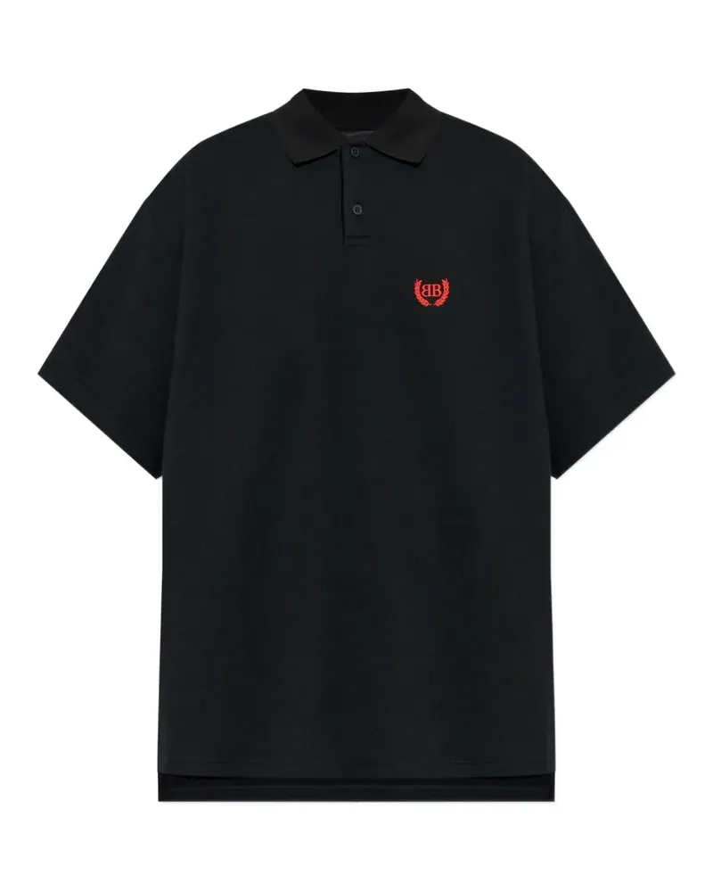 Balenciaga Laurel Classic Poloshirt - Schwarz Schwarz