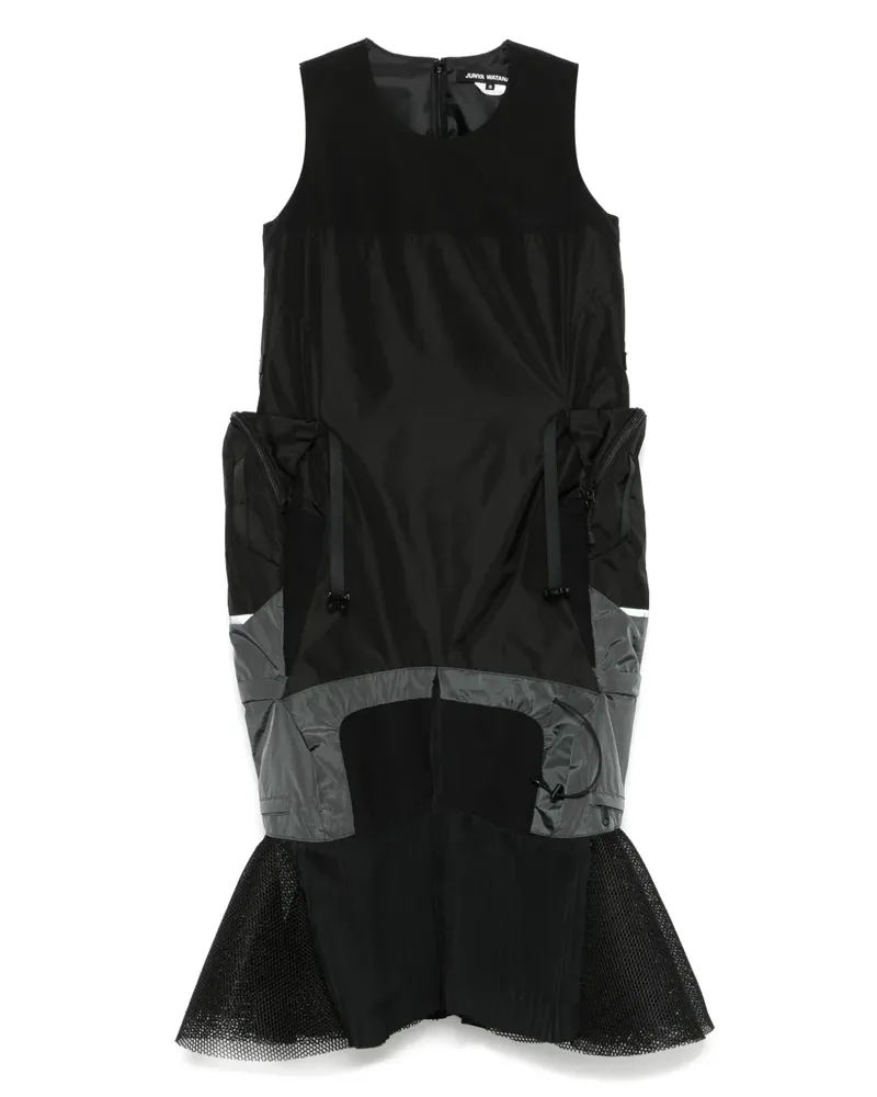 Junya Watanabe Midikleid mit Einsätzen - Schwarz Schwarz