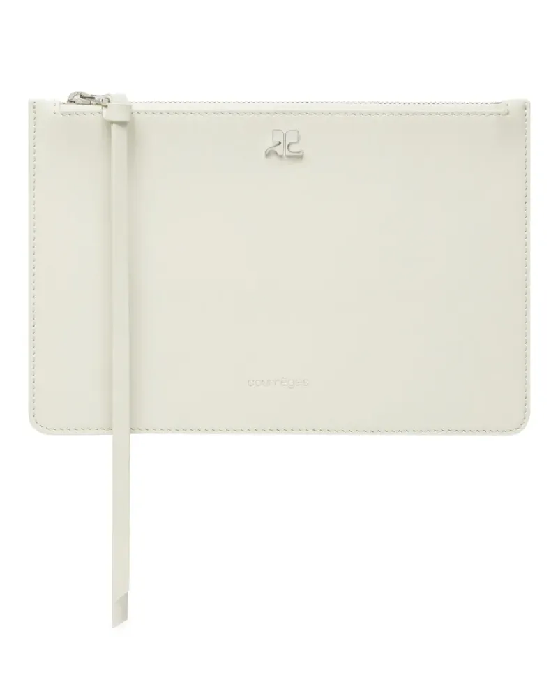 Courrèges AC Clutch aus Leder - Nude Nude