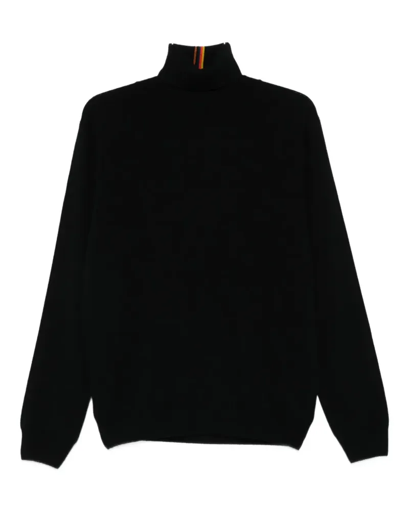 Paul Smith stripe-detail turtleneck sweater - Schwarz Schwarz