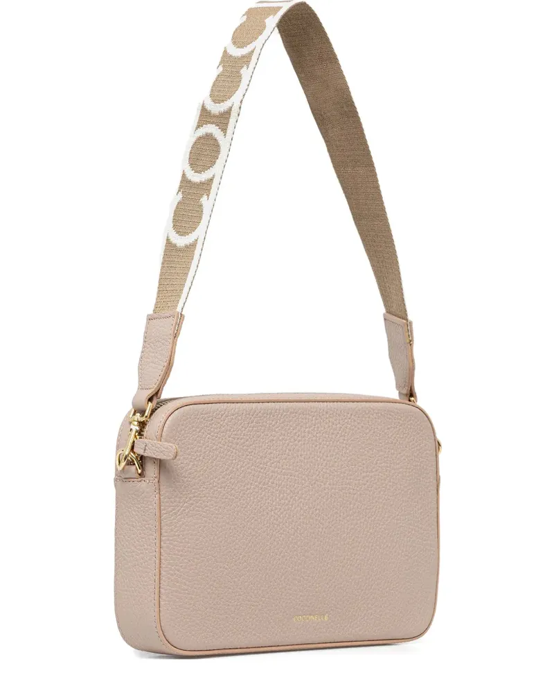 Coccinelle Tebe detachable strap satchel - Nude Nude