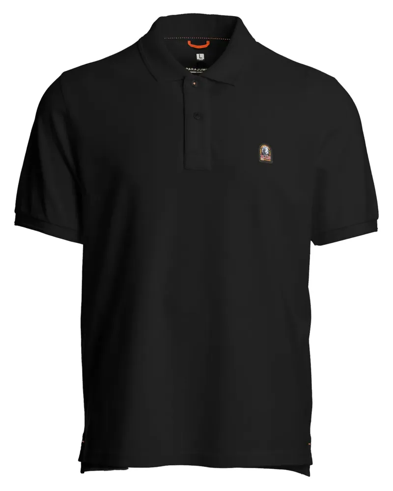 Parajumpers Poloshirt mit Logo-Patch - Schwarz Schwarz