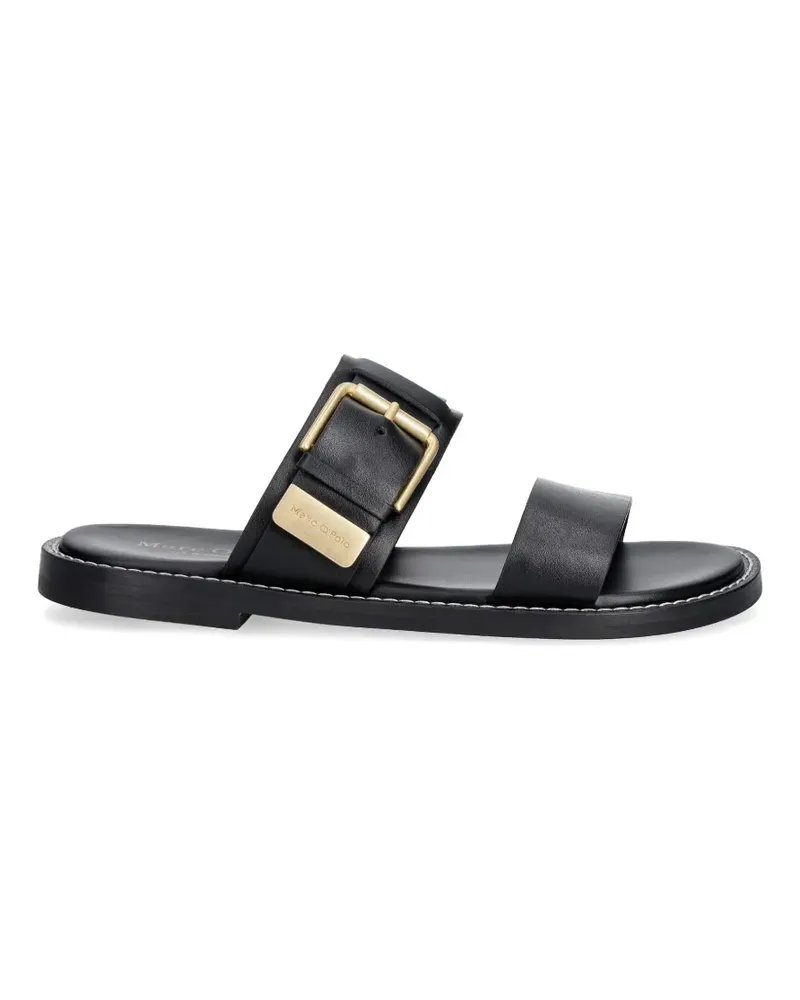 Marc O'Polo buckle-detailed leather sandals - Schwarz Schwarz