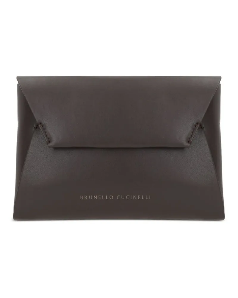 Brunello Cucinelli Duo Clutch - Braun Braun