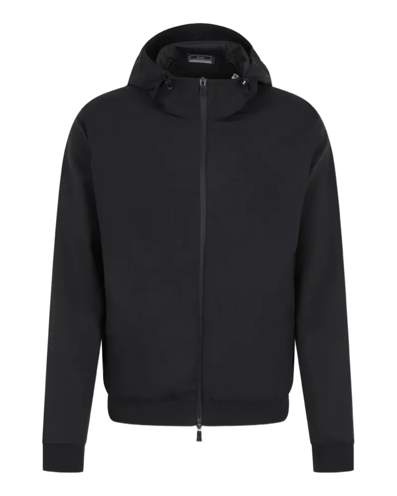 Herno hooded zip jacket - Schwarz Schwarz