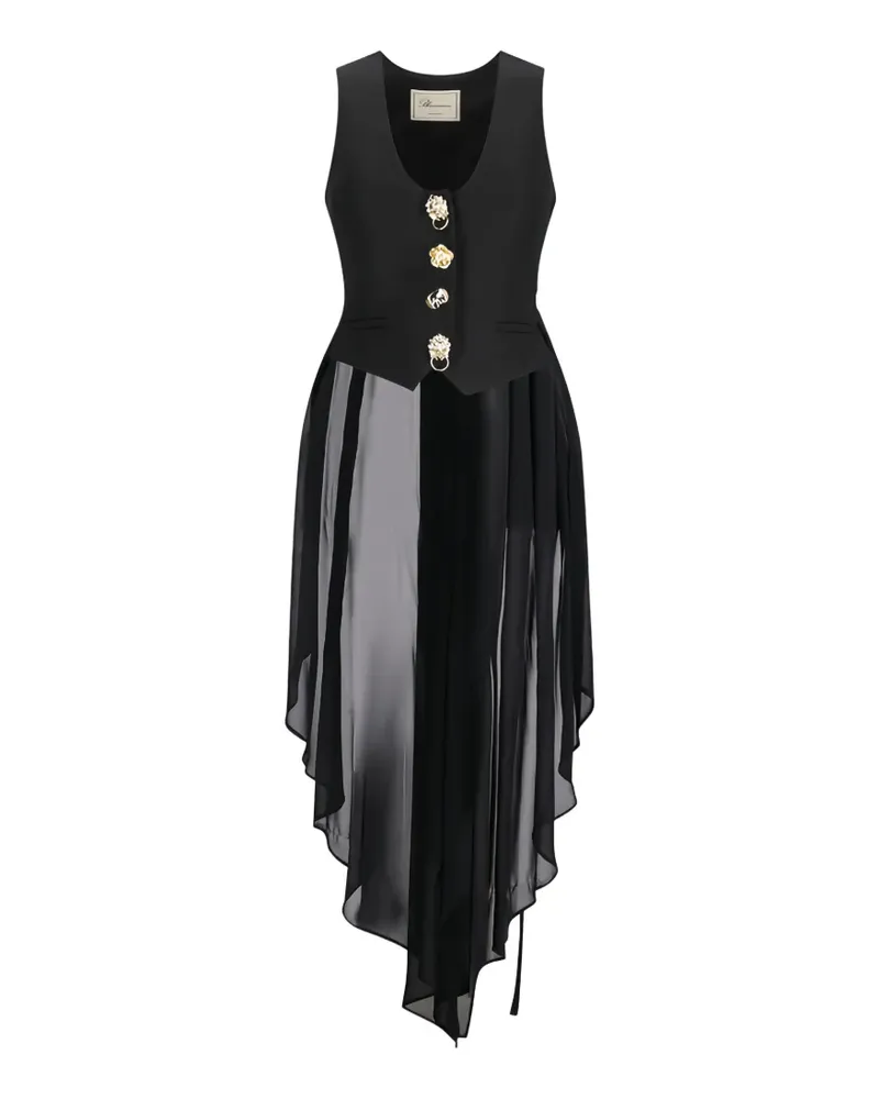 Blumarine asymmetric-hem waistcoat-style gilet - Schwarz Schwarz