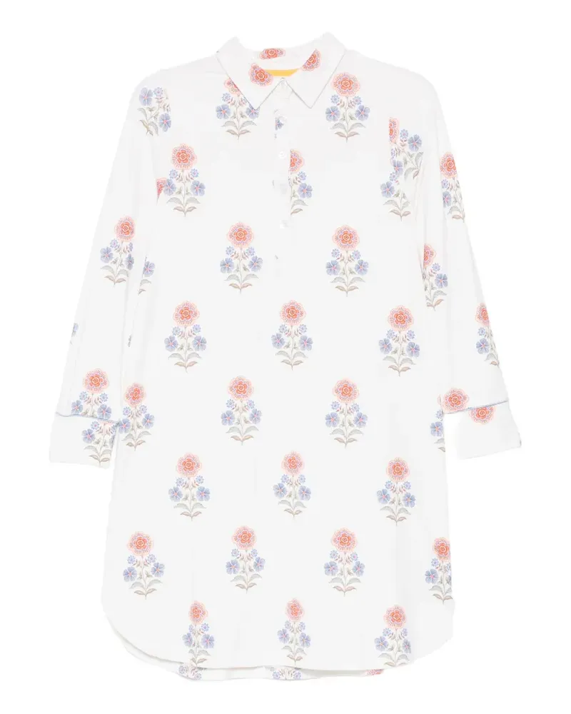 PiP Studio Kleid mit Blumenprint - Weiß Weiß