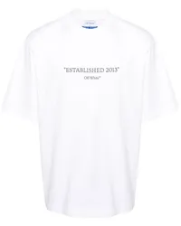 OFF-WHITE T-Shirt mit Established 2013-Print Weiß