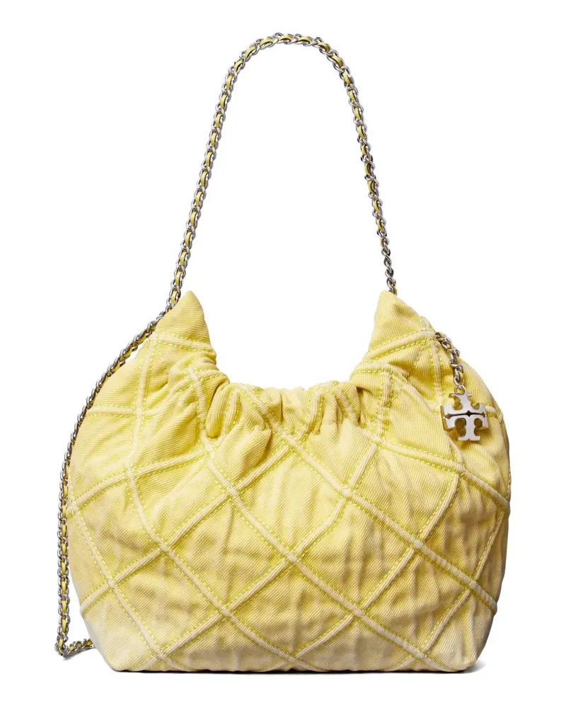 Tory Burch mini Fleming Soft Hobo bag - Gelb Gelb