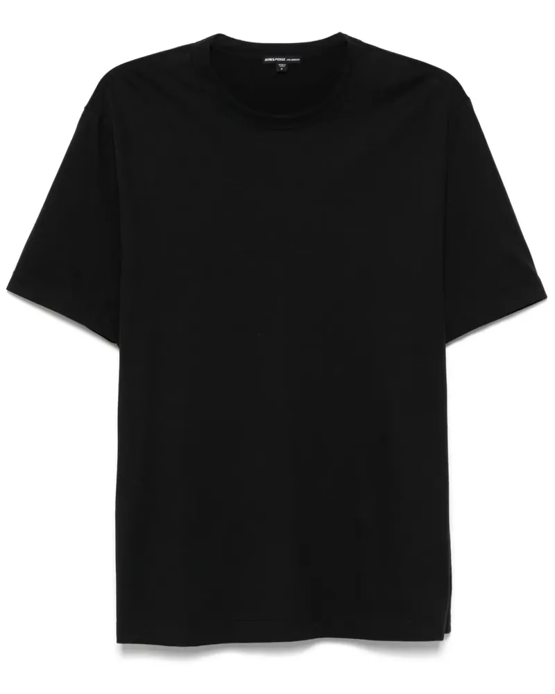 James Perse T-Shirt mit Rundhalsausschnitt - Schwarz Schwarz