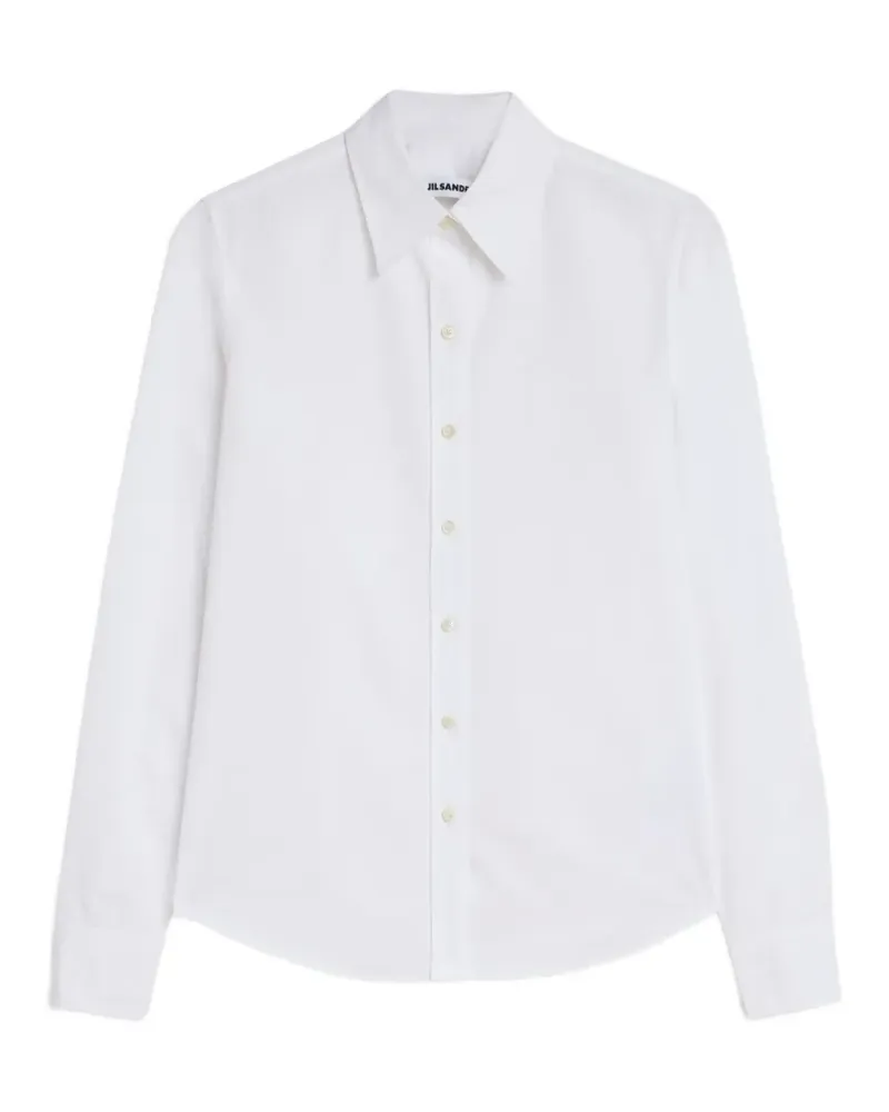 Jil Sander fitted poplin shirt - Weiß Weiß