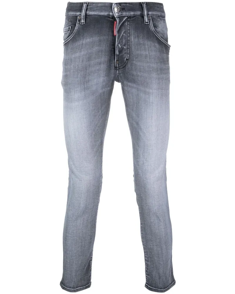 Dsquared2 Tief sitzende Cropped-Jeans - Schwarz Schwarz