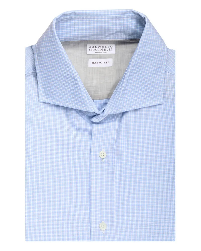 Brunello Cucinelli checked shirt - Blau Blau