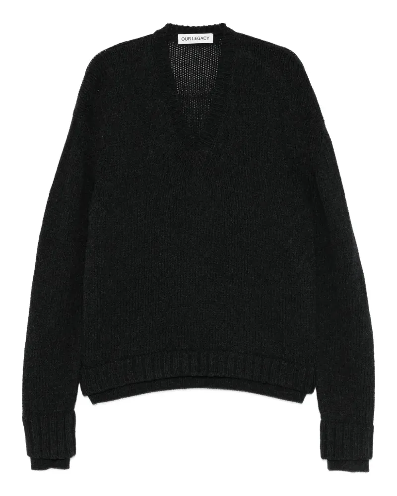 Our Legacy Pullover mit V-Ausschnitt - Grau Grau