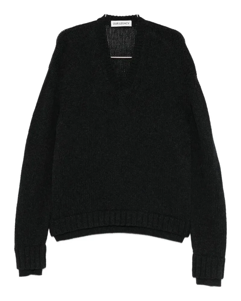 Our Legacy V-neck sweater - Grau Grau