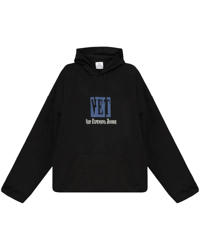 VETEMENTS Sweatshirt mit Logo-Print - Schwarz Schwarz