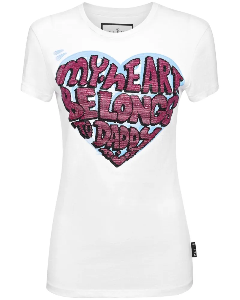 Philipp Plein Sexy Pure Crystal T-Shirt - Weiß Weiß