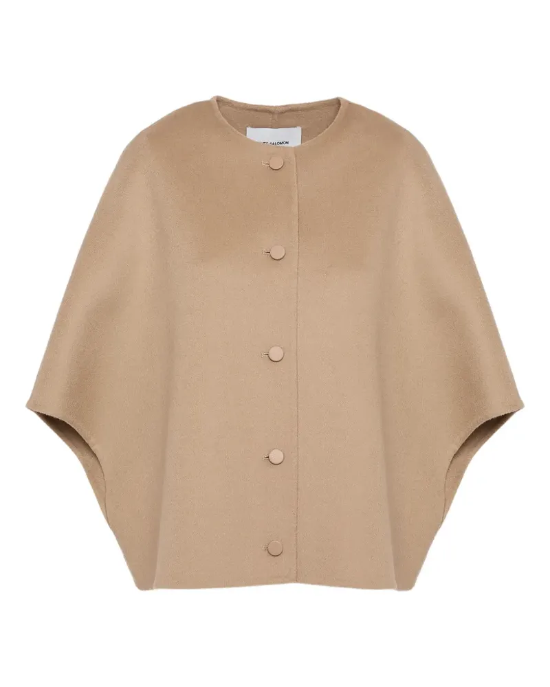 Yves Salomon Geknöpftes Cape - Nude Nude