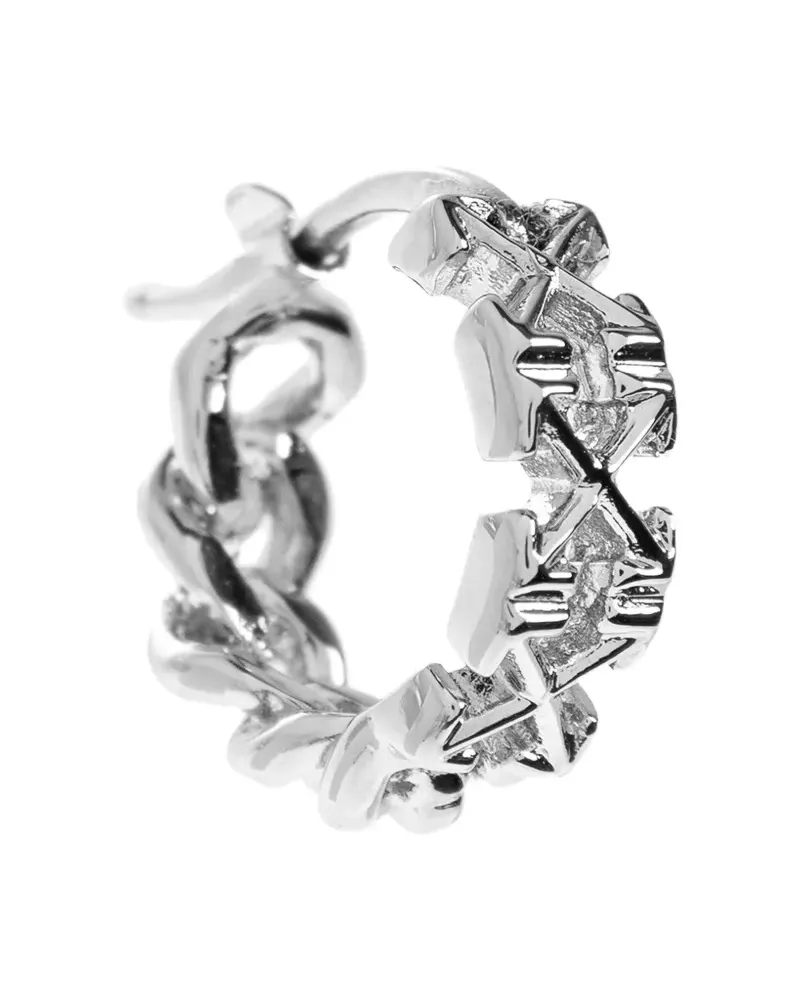 OFF-WHITE Creolen mit Pfeilen - Silber Silber