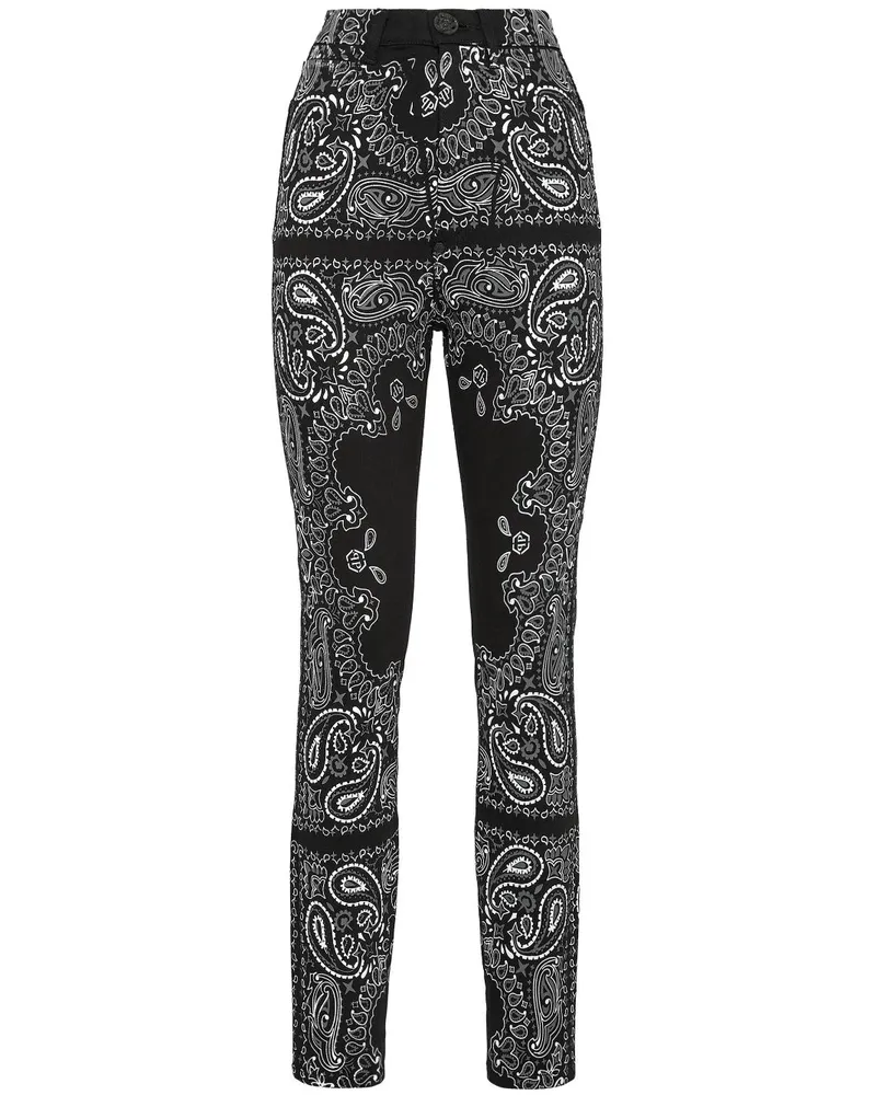 Philipp Plein Leggings mit Print - Schwarz Schwarz
