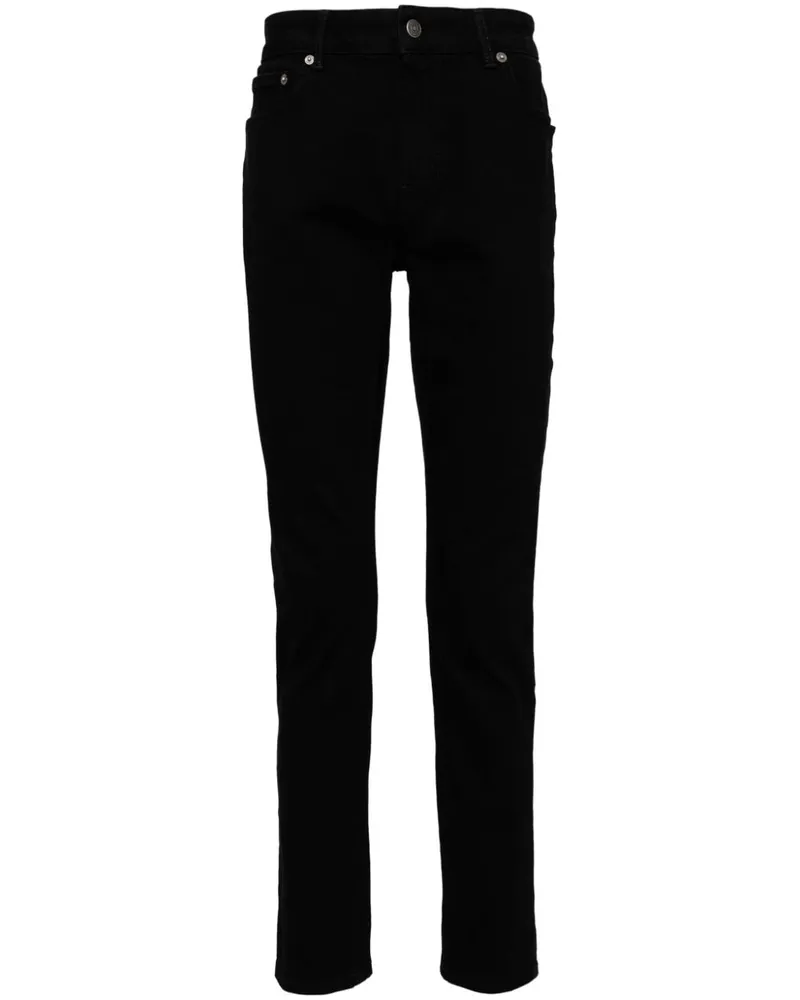 Roberto Cavalli Halbhohe Skinny-Jeans Schwarz