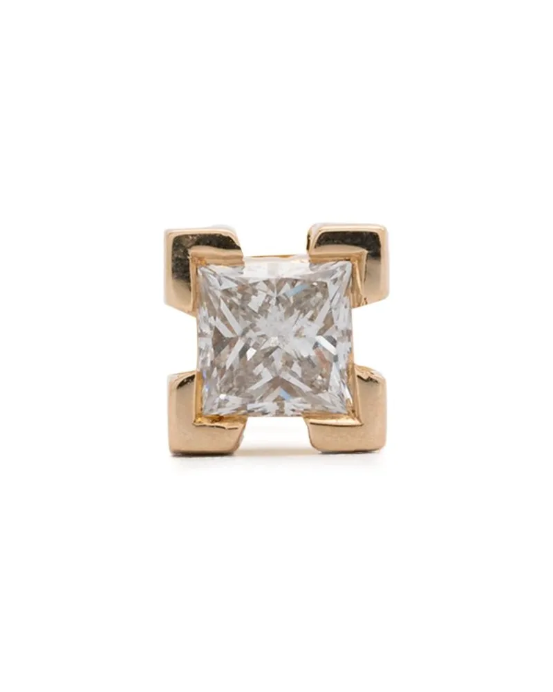 Maria Black 14K yellow gold Modular Square diamond earring Gold