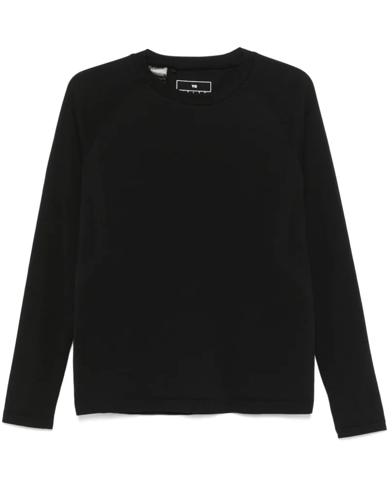 Y-3 W Run Knit Sweatshirt - Schwarz Schwarz
