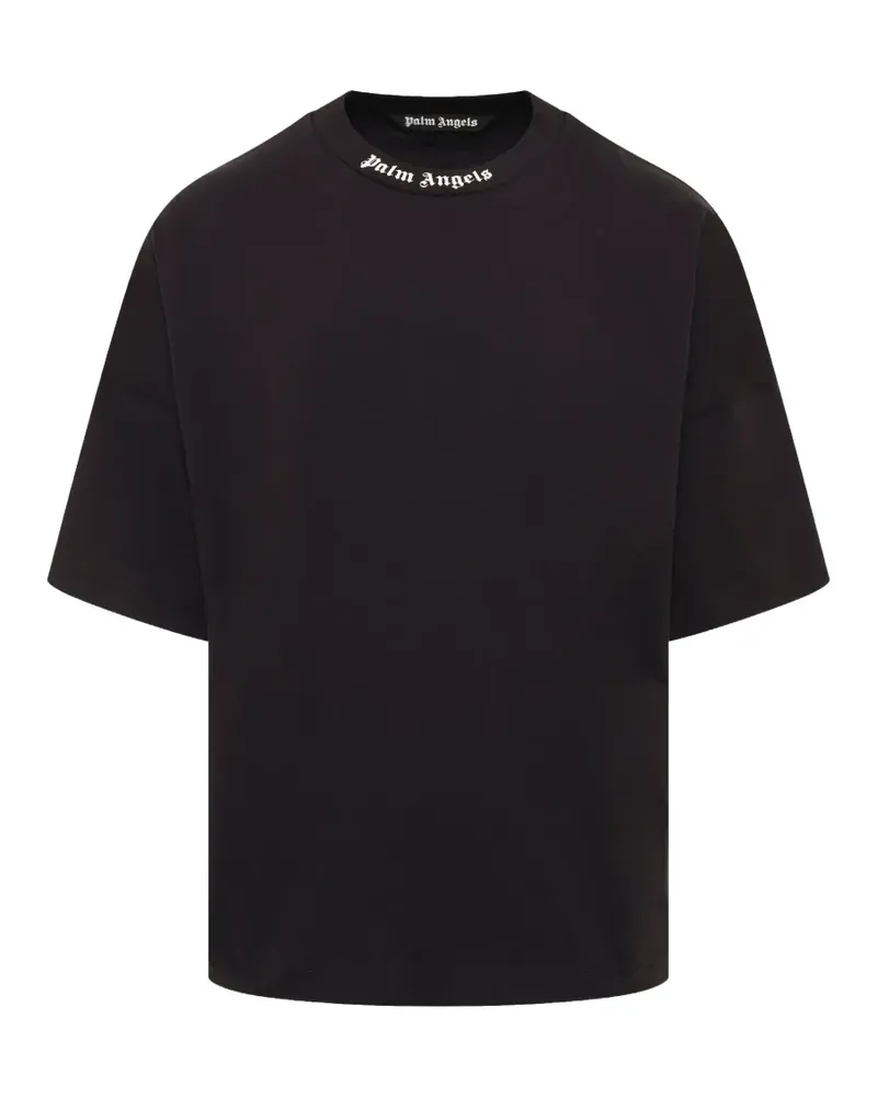 Palm Angels T-Shirt mit Logo - Schwarz Schwarz