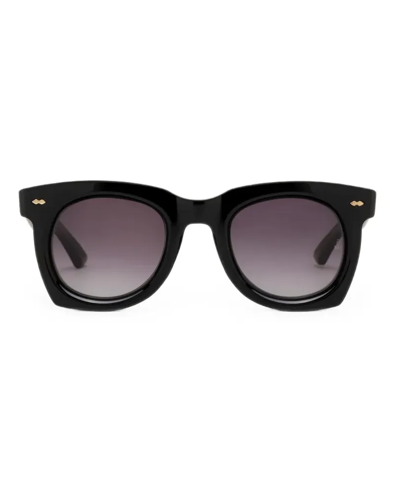 Jacques Marie Mage Ava Sonnenbrille mit eckigem Gestell - Schwarz Schwarz