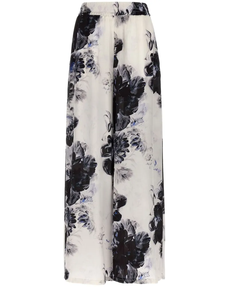 Alexander McQueen Chiaroscuro Pyjamahose - Weiß Weiß