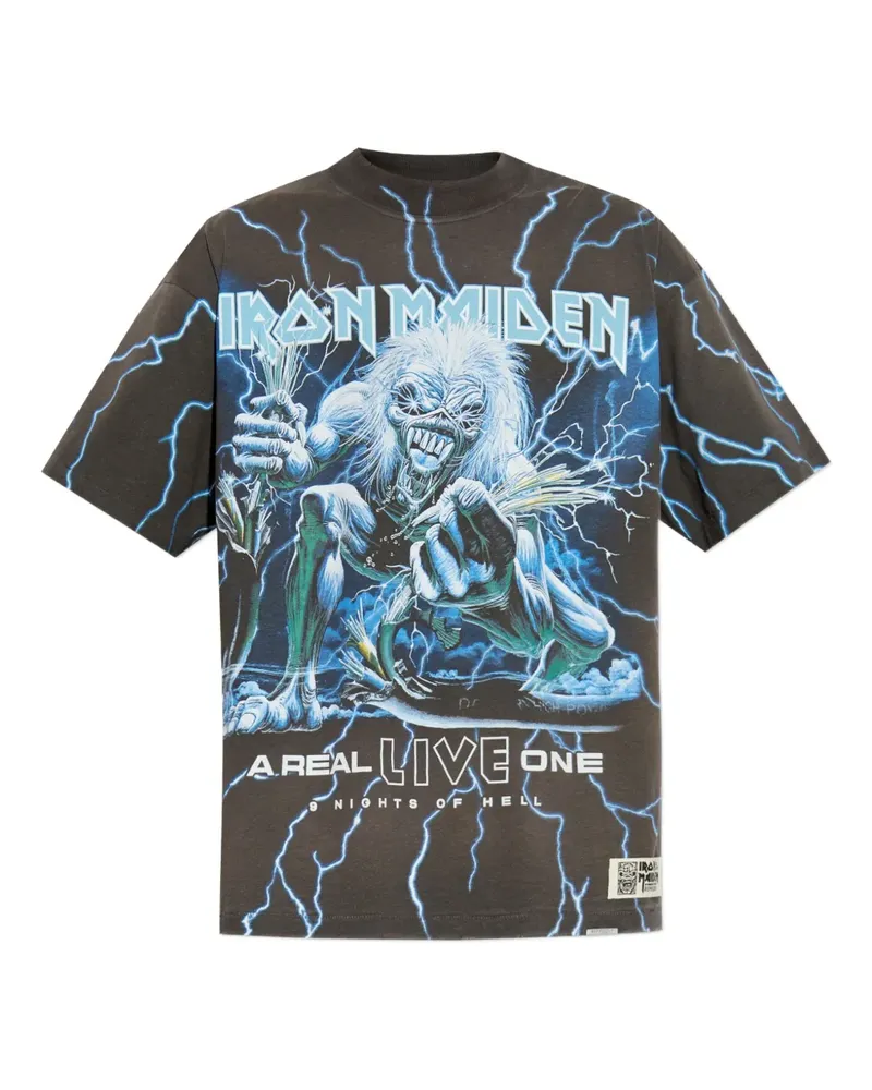 REPRESENT x Iron Maiden T-Shirt mit grafischem Print - Grau Grau