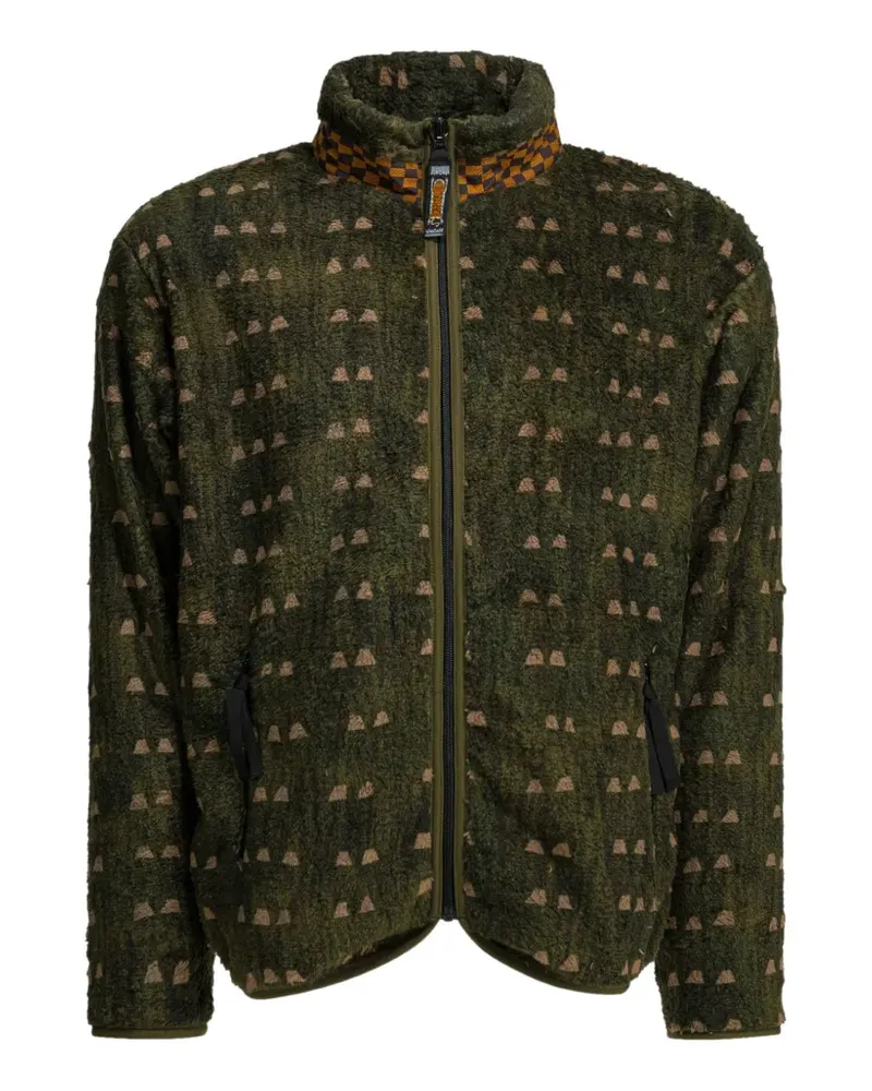 KAPITAL patterned zip jacket - Grün Grün
