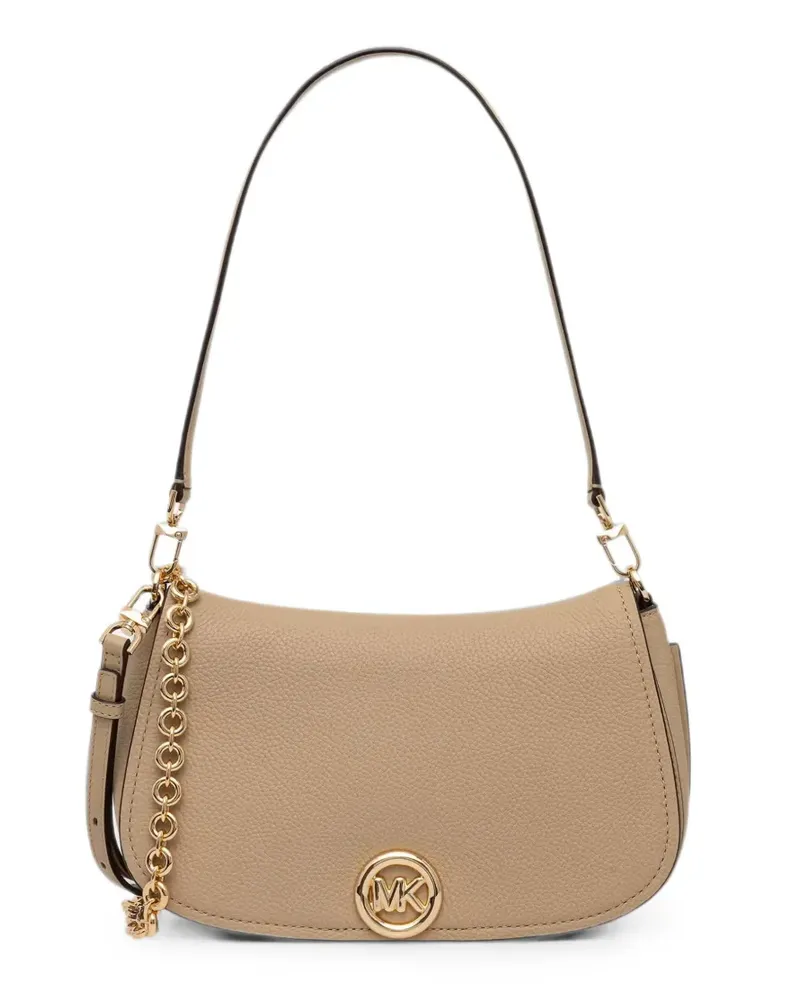 Michael Kors Schultertasche aus gekörntem Leder - Nude Nude