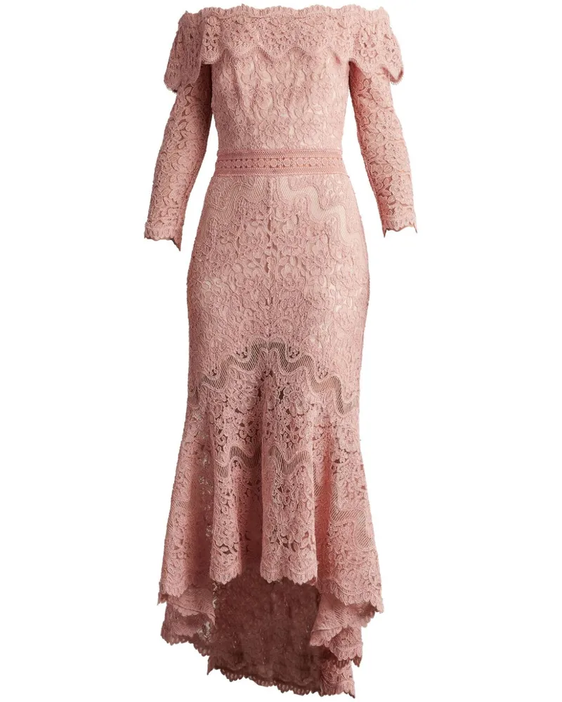 Tadashi Shoji Kleid mit U-Boot-Ausschnitt Rosa