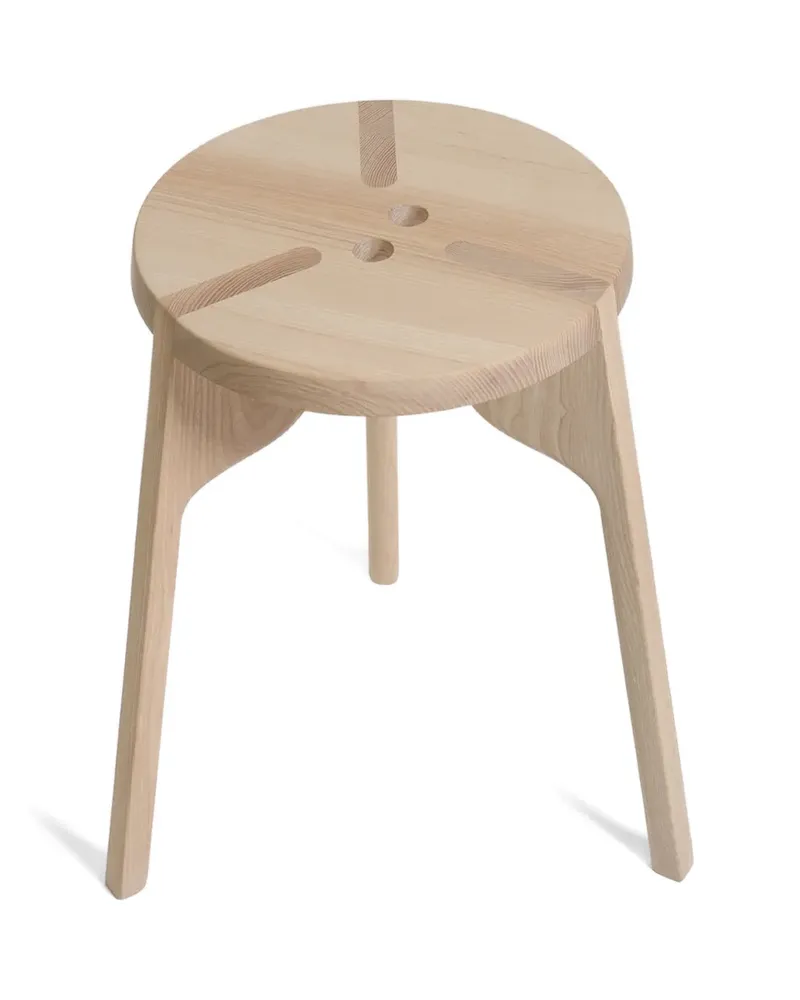 Zanat Tattoo' Holzhocker - Nude Nude