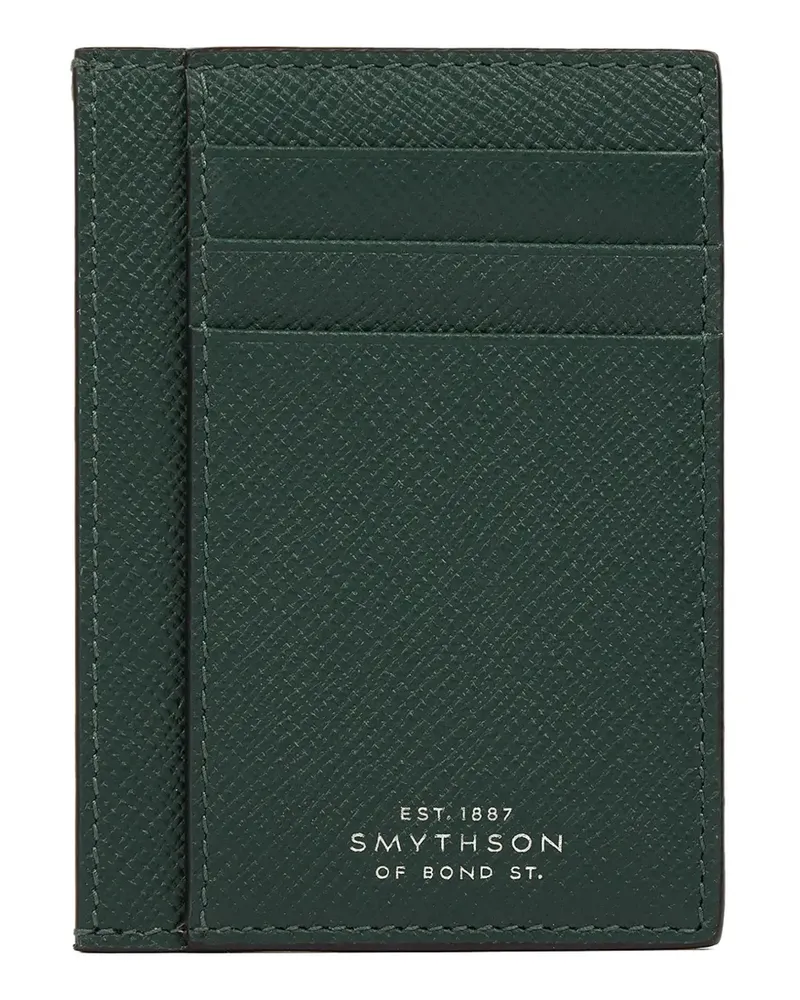 Smythson Großes Panama Kartenetui - Grün Grün